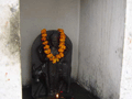 A roadside shrine to some deity or other
