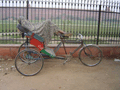 This rickshaw-wallah was having a well-deserved kip outside Delhi's Red Fort