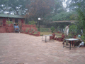 Hotel Sheela - an oasis in the mad, mad world of hassly Agra. The old bloke crouching on the right is the gardener, who spends his days tending the lovely hotel garden.