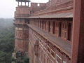 Along the battlements of the Red Fort