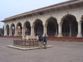 A tomb, in front of the Diwan-i-Am