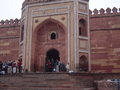The gateway of the Jami Masjid, Fatehpur Sikri's huge mosque, next door to Akbar's palace.
