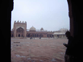 Inside the mosque's courtyard: the white marble building is the tomb of Salim Chishti, a sage revered for seeming to instil Akbar with son-producing fertility.