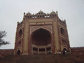 A view up the steps to the other gate of the Jami Masjid.
