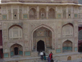 Inside our first Rajasthani palace. This is the Ganesh Pol, the main gate to separate the public areas from the private.