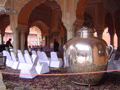 When the Maharajah, Sawai Madho Singh, went over to Britain for Queen Victoria's Diamond Jubilee, he was in a quandary. As a devout Hindu, how would he avoid being ritually defiled in the presence of so many unbelievers? The answer: take two 309kg silver urns with him - the biggest single pieces of silver in the world - full of water from the Ganges, in order to bathe regularly and thus remain pure. He had a P&O liner refitted to accommodate them!