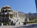 The entrance to the main Jain temple, which looks straight out of an Indiana Jones movie.