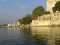 One aspect of the lakeside: the superb palatial architecture.