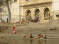Another aspect: the ordinary people of the city washing their clothes on the ghats.
