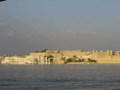 A view back across the lake towards the City Palace.