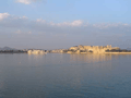The city from the opposite side of the lake.