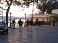 Peculiar vestiges of the colonial period remain on the subcontinent. Take this troupe of bagpipers as an example, playing next to the Lake Palace Hotel's mainland pier. Incidentally, I read somewhere that the world's biggest exporter of bagpipes is ... not Scotland ... but Pakistan!