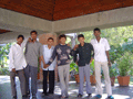 At Gandhi's ashram, everyone was very friendly, almost as if the aura of the great man made sure everyone was lovely to each other. Had a good chat to these lads, who look a bit like a boy band (the cool one, the cheeky one, the uncomplicated one, the camp one, etc) ...