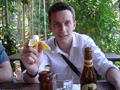 This was my first banana in 20 years and my first beer in, ooh, 20 minutes.