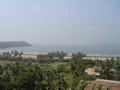 The view from the Whitehouse, a great little out-of-the-way restaurant near Dona Paula, where a lady churns out Goan cuisine for grateful locals.