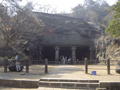 The entrance to the Elephanta Island cave complex.