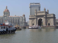 The Gateway to India once more: a view from the water, on the way back from Elephanta.