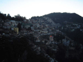 The town really does cling to the hillside.