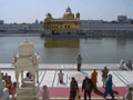 The Harmandir is the most famous, and most golden, part of the temple, and it floats in the middle of the sacred tank.