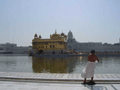 Bathing in the tank's sacred waters is the object of many pilgrims' visits.