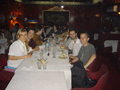 The Last Supper in India. Sitting at the front with us is Gabriella, the Croatian yogi.