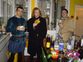 The troops at the ready. Half six in the morning in my kitchen, ready for 60-odd hours of Barding it